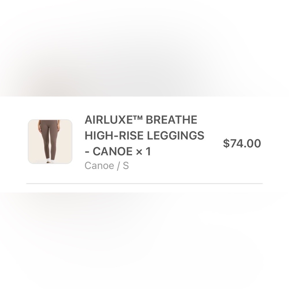 Set active airluxe High-Rise Leggings - Canoe (S)